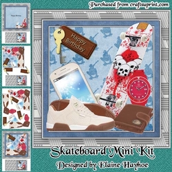 Skateboard Birthday Mini Kit