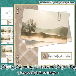 Misty Morning Postcard Mini Kit