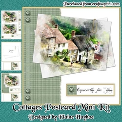 Cottages Postcard Mini Kit