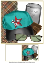 Super Dad Quick Card Front 8x8