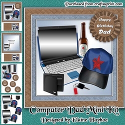 Computer Dad Birthday Mini Kit