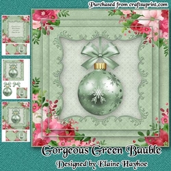 Gorgeous Green Bauble Mini Kit