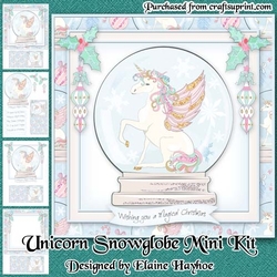 Unicorn Snowglobe Mini Kit