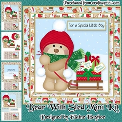 Bear with Sled Mini Kit