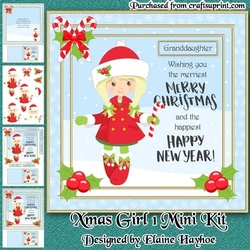 Xmas Girl 1 Mini Kit