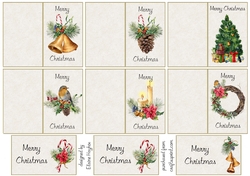 Traditional Christmas Giftcards and Tags