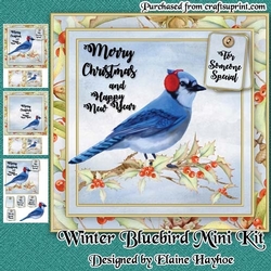 Christmas Bluebird Mini Kit