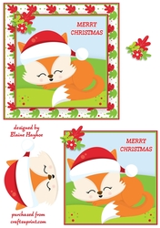 Wobblehead Sleeping Fox Card Front