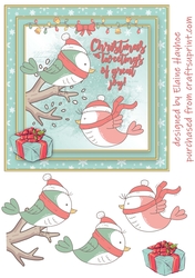 Christmas Tweetings of Great Joy Card Front