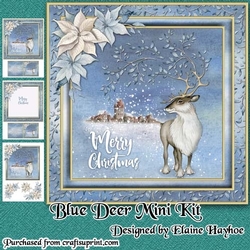 Blue Deer Christmas Mini Kit