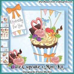 Cute Cupcake 1 Mini Kit