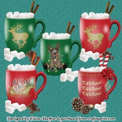 Christmas Mugs Clipart