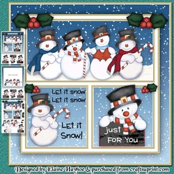 Snowmen Greetings Mini Kit