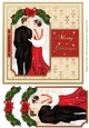 Deco Christmas Couple 3 Card Front