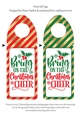 Christmas Cheer Wine Bottle Tags
