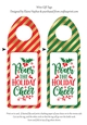 Holiday Cheer Wine Bottle Tags