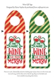 More Wine, Wine Bottle Tags