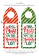 Naughty List Wine Bottle Tags