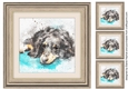 Dog 1  8x8 Card Front / Topper