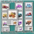 Cars 8x8 card Front Topper Bumper kit