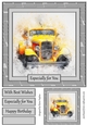 Car 3 8x8 Card Front Topper