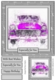 Car 8 8x8 Card Front Topper