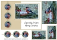Bullfinch A5 Christmas Card Front