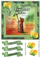 Strawberry Mojito 8x8 Card Front Topper