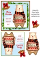 Christmas Jumper Bear Card Front