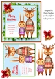 Christmas Jumper Reindeer and Rabbit Card Front