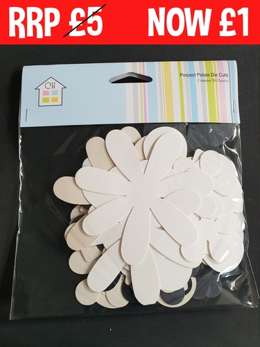 Perfect Petals Mono - 50 Die Cut Flowers
