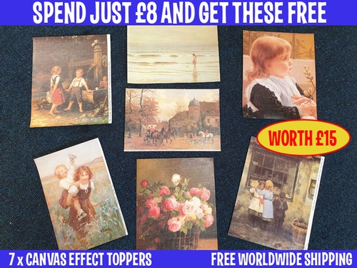 7 X FREE Canvas Toppers Worth £15