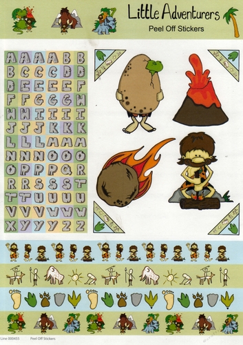 2 x 455 - Little Adventurers Peel Off Sticker Sheet
