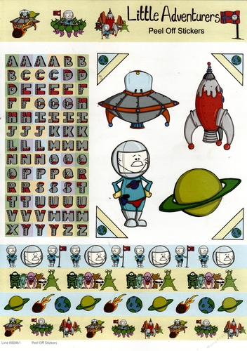 2 x 461 - Little Adventurers Peel Off Sticker Sheet