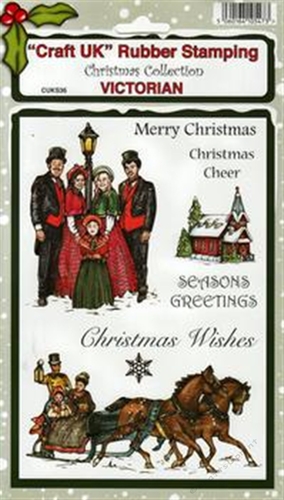 Victorian - Christmas Collection Rubber Stamp Sheet