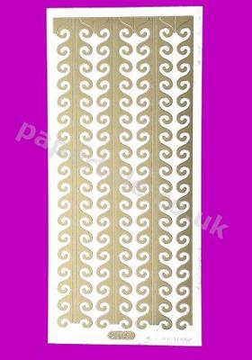 Gold Borders 19 158 Peel Offs