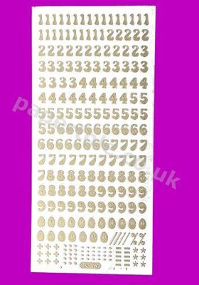 Gold Cooper Numbers 189 Peel Offs
