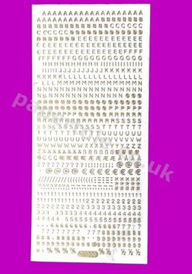 Small Font Numbers and Letters 192