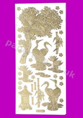 Gold Oriental 3 214 Peel Offs