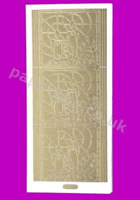Gold Christmas Picture 1 226 Peel Offs