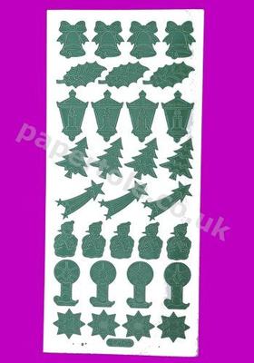 291 Xmas - Bells - Holly - Lanterns - Trees - Candles 