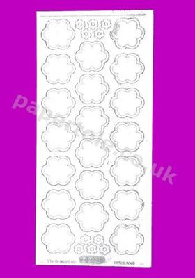 Flower Heads Silver 354