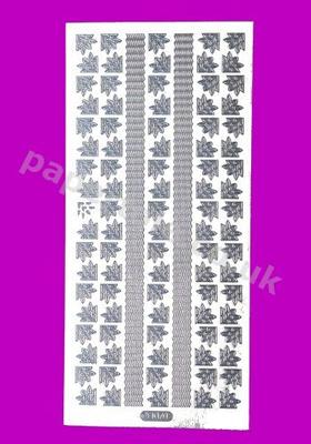 Silver Borders and Corners 10 472 Peel Offs