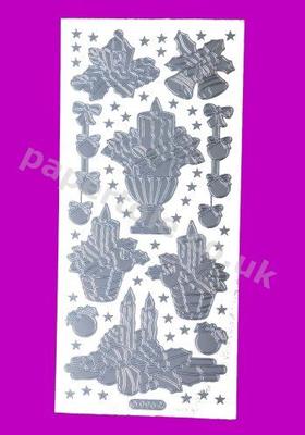Silver Christmas Picture 14 526 Peel Offs