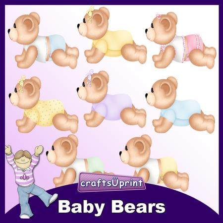 Baby Bears Clip Art