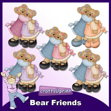 Bear Friends Clip Art