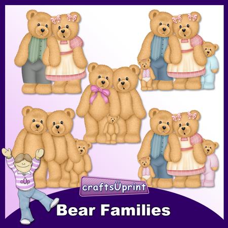Bear Families Clip Art