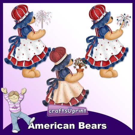 American Bears Clip Art