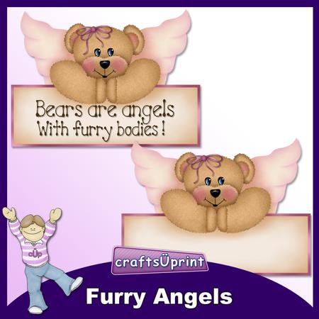 Furry Angels Clip Art