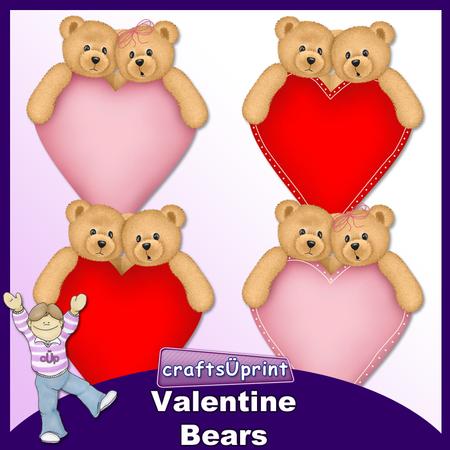 Valentine Bears Clip Art
